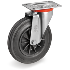 Zwenkwiel rubber 140mm (R-PP/RU-NL/PL) :: 52-4604