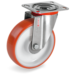 Zwenkwiel kunststof 100x30mm RVS (K-P6/IPU-NLX/PL) :: 60-5402
