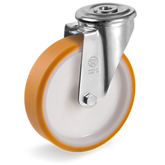 Zwenkwiel kunststof 100mm (R-P6/PU-NL/BO) :: 66-7802