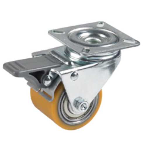 Palletrol Zwenkwiel kunststof 50x40mm voorrem (K-ST/PU-PL) :: 75-7401